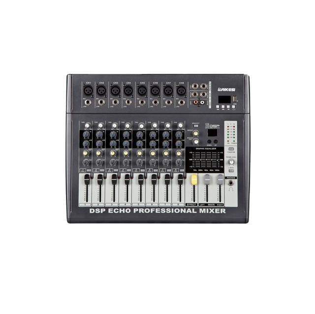 HD-802D 16DSP Efectos digitales Consolas de sonido analógico Mezclador de potencia