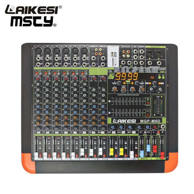 Mezclador de audio profesional con mezclador de efectos digitales Double 99