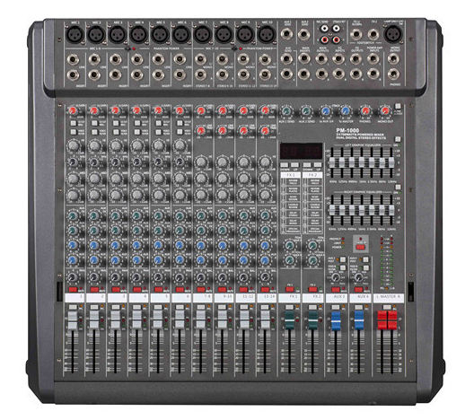 PM 1000-2 Mezclador de audio profesional de 10 canales
