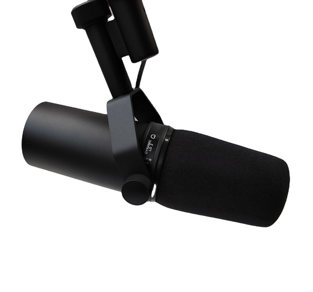 SM7B 1:1 Micrófono de grabación de radio dinámico profesional Micrófono de estudio de radiodifusión Micrófono vocal con cubierta antipulverización