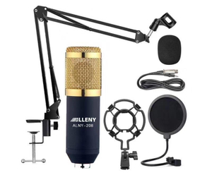 LAIKESI BM-800 Podcasting Living Micrófono de condensador grabación de estudio