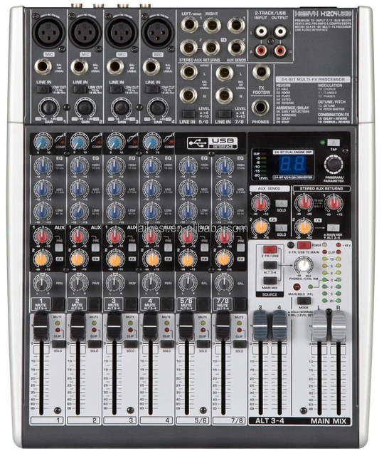 Mezclador de audio mezclador de sonido XENXY1204 consola mezcladora profesional con USB