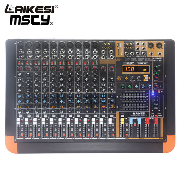 Consola mezcladora de sonido de alta calidad con consola mezcladora de efectos digitales 256