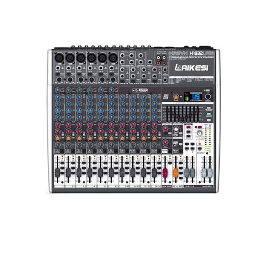 Consola mezcladora de audio profesional Laikesi X2442-USB de 14 canales