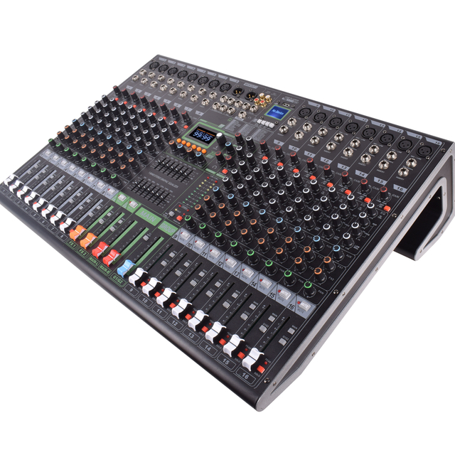 Mezclador de DJ de 16 canales PMA1606FX consola mezcladora digital efecto dual 99DSP