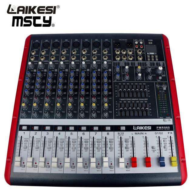 Mezclador de audio de alta calidad, mezclador de dj profesional, audio americano para sistema de música